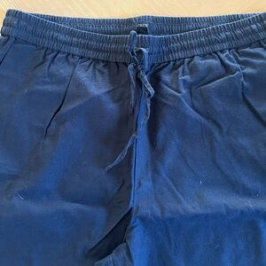 J. Crew Navy Elastic Waist Drawstring Pants